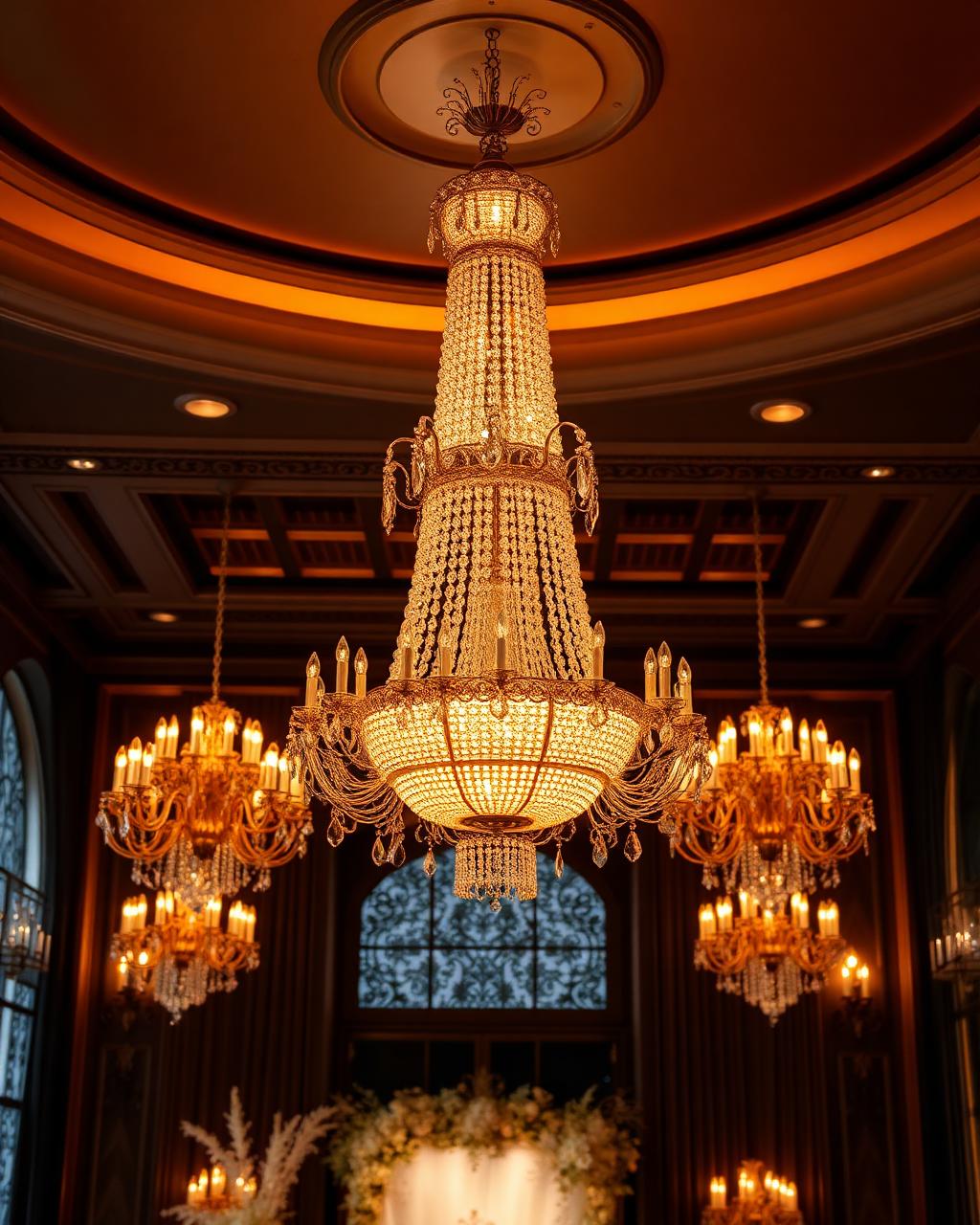 Noleggio lampadari e illuminazione decorativa per eventi